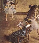 Edgar Degas Balettklassen Sweden oil painting artist